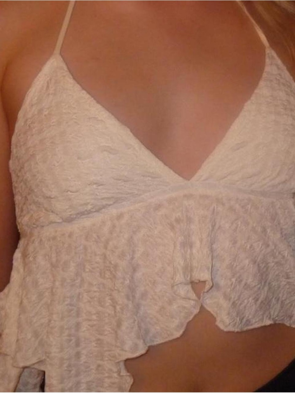 Isabelle’s cabinet ruffle tank top